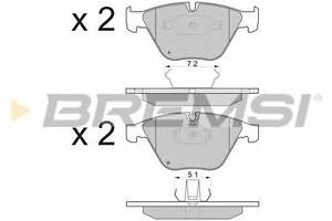 Гальмівні колодки пер. BMW 5(E60)/7(E65) 02-10 (ATE) (155,1x68,5x20,3)