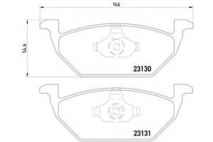 Гальмівні колодки пер. Caddy III/Golf V/Octavia/A3 96-