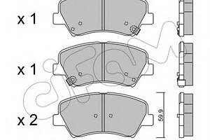 Гальмівні колодки пер. Ceed/Cerato/Elantra/Equus/i30 (09-21)