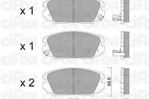 Гальмівні колодки пер. Civic/Sonata/Tucson (04-13)