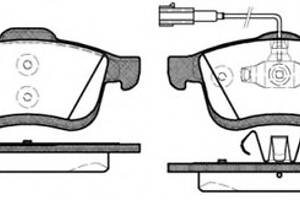 Гальмівні колодки пер. Doblo 10- (диск 305mm)(155.2x69.08x20.3)