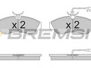 Гальмівні колодки пер. DucatoBoxer 94-02 (1.8t) BREMSI BP2615 на PEUGEOT BOXER автобус (230P)