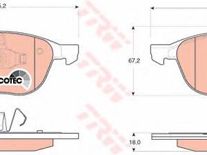 Тормозные колодки пер. Focus/C-Max/Kuga 03-