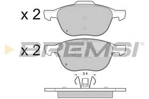 Гальмівні колодки пер. Focus/C-Max/Kuga 03-