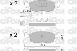 Гальмівні колодки пер. Ford Escort/Sierra 84-99 (ATE)