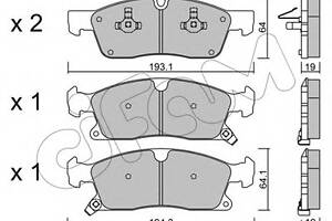 Гальмівні колодки пер. Grand Cherokee/W292//W166 10-