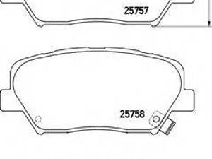 Тормозные колодки пер. Hyundai GenesisKIA Carens 1.7-3.0 10- BREMBO P30070 на KIA RONDO IV (RP)