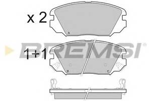 Гальмівні колодки пер. Hyundai Tucson 04-10 (mando) (131,5x60,2x17,5)