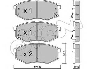 Тормозные колодки пер. iX20SonataSoul (09-21) CIFAM 8229420 на HYUNDAI ix20 (JC)