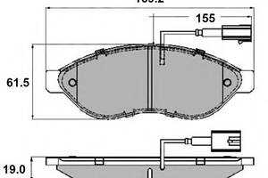 Гальмівні колодки пер. Jumper/Ducato/Boxer 06- (1.1-1.5t)