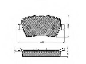 Гальмівні колодки пер. KangooLogan 08-Duster 10- (TRW) RENAULT 410608481R