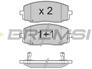 Гальмівні колодки пер. Kia PicantoHyundai i10 04- (mando) BREMSI BP3204 на KIA MORNING (BA)