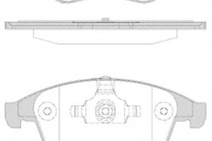 Гальмівні колодки пер. Laguna III 07-/Grand Scenic 09- (ATE) (155,3x63x18)