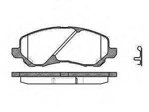 Тормозные колодки пер. Lancer VIII GRANDIS Peugeot 4008 1.5-2.4 06- WOKING P904302 на MITSUBISHI ECLIPSE Mk II (D3_A)