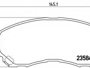 Тормозные колодки пер. Lancer VIII Outlander II Peugeot 4008 08- BREMBO P54030 на MITSUBISHI OUTLANDER SPORT (GA_W_)