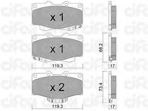 Гальмівні колодки пер. Land Cruiser/Hilux/4 Runner/Taro 89-