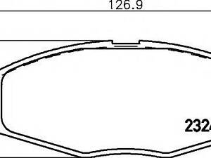 Гальмівні колодки пер. LanosMatiz 97- HELLA PAGID 8DB355017021 на CHEVROLET Spark (M200, M250)