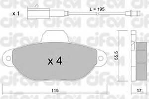 Гальмівні колодки пер. Logan 05-/Megane 96-03/Clio 91-05