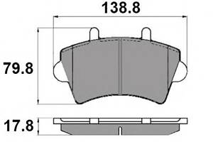 Гальмівні колодки пер. Master/Movano 00- (R16)