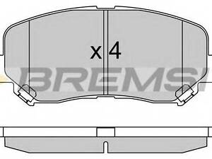 Гальмівні колодки пер. Mazda CX-5 11- Akebono BREMSI BP3535 на MAZDA CX-5 (KE, GH)