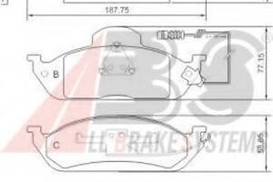 Гальмівні колодки пер. MB M-Class (W163) 98-05