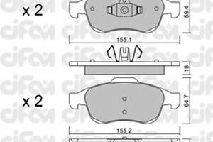 Гальмівні колодки пер. Megane 09-/Duster 10-/Dokker 13-