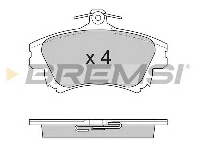 Тормозные колодки пер. MITSUBISHI COLT/SMART FORFOUR/VOLVO S40 I/V40 95-12 (TRW)