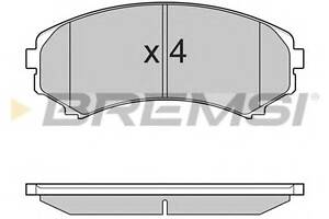 Тормозные колодки пер. Mitsubishi Grandis 04-11/Pajero 90- (sumitomo)