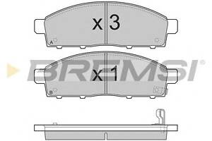 Гальмівні колодки пер. Mitsubishi L200 05-15 (tokico)