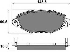 Гальмівні колодки пер. Mondeo IIIJaguar X-TYPE 00- (Bosch) NATIONAL NP2011 на FORD MONDEO Mk III универсал (BWY)