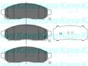 Тормозные колодки пер. NavaraPartfinderLeaf 05- KAVO PARTS KBP6574 на NISSAN LEAF