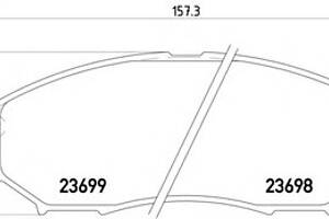 Гальмівні колодки пер. Nissan Qashqai 07-13/Pathfinder 05- (sumitomo)