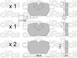 Гальмівні колодки пер. Octavia/Bora/Golf 91-07