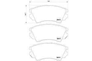 Гальмівні колодки пер. Opel Astra J 09-/Insignia 08- (Mando)