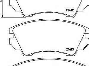 Тормозные колодки пер. Opel Astra J 09-Insignia 08- (Mando) HELLA PAGID 8DB355013041 на SAAB 9-5 (YS3G)