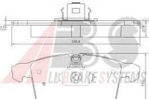 Тормозные колодки пер. Opel Vectra C 02-(ATE)