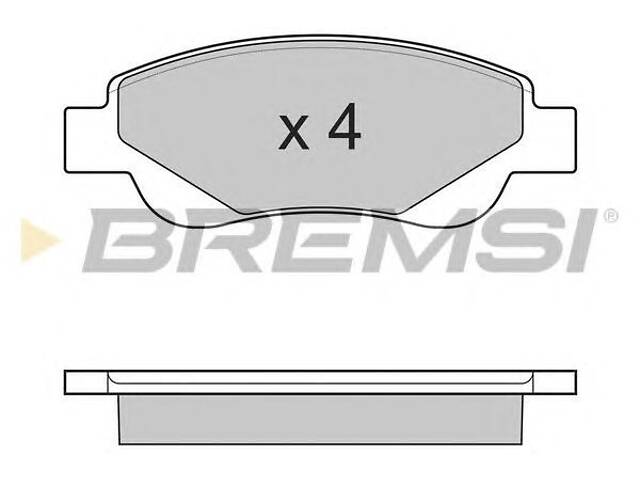 Тормозные колодки пер. Peugeot 107/Citroen C1 05- (Bosch)