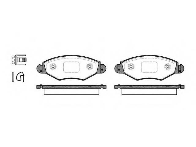 Тормозные колодки пер. Peugeot 206/306 94-