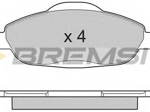 Гальмівні колодки пер. Peugeot 308 07- (Bosch) BREMSI BP3364 на PEUGEOT 308 (4A_, 4C_)