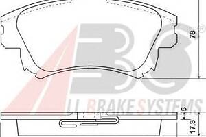 Тормозные колодки пер. S40/V40 95-04