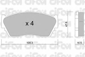 Гальмівні колодки пер. Sunny/100NX 90-96