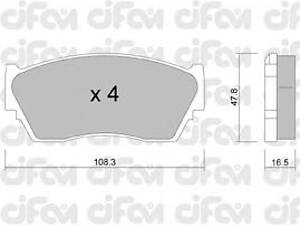 Гальмівні колодки пер. Sunny/100NX 90-96