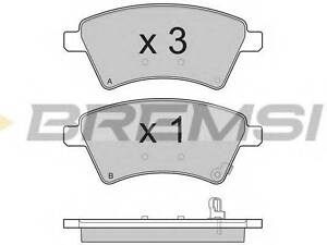 Тормозные колодки пер. Suzuki SX4 BREMSI BP3242 на FIAT SEDICI