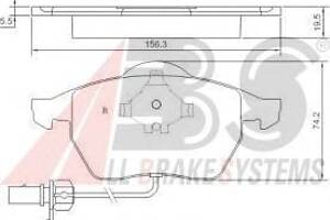 Гальмівні колодки пер. T4 90-03