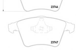 Гальмівні колодки пер. T5 03- (R16)