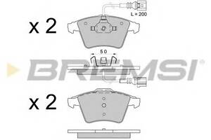 Тормозные колодки пер. T5 03-(R16)