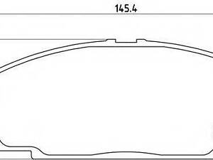 Тормозные колодки пер. Toyoace (01-21) BREMBO P83092 на TOYOTA HIACE II Wagon (LH7_, LH5_, LH6_, YH7_, YH6_, YH5_)