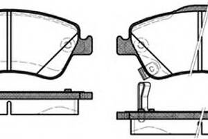 Гальмівні колодки пер. Toyota Auris 07-12 (bosch) (136,7x57,9x19,2)