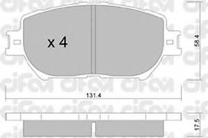 Гальмівні колодки пер. Toyota Camry 96-06 (akebono)