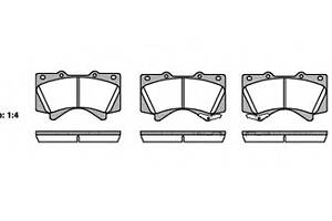 Гальмівні колодки пер. Toyota Land Cruiser 08- (advics)